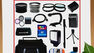 Professional Accessory Kit For Canon VIXIA HF G10 HFG10 Flash Memory Camcorder Include Canon