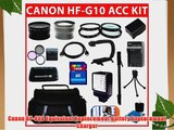 Professional Accessory Kit For Canon VIXIA HF G10 HFG10 Flash Memory Camcorder Include Canon