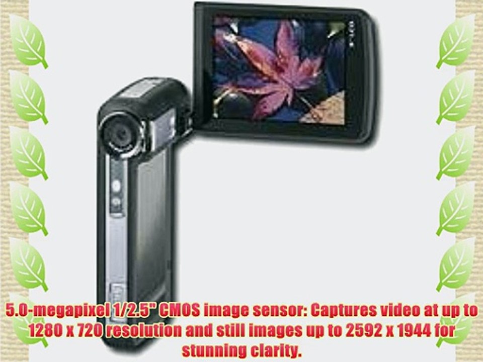 Insignia NS-DCC5HB09 - Camcorder - High Definition with digital player/voice recorder - widescreen