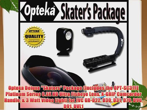 Opteka Deluxe Skaters Package (Includes the OPT-SC37FE Platinum Series 0.3X HD Ultra Fisheye
