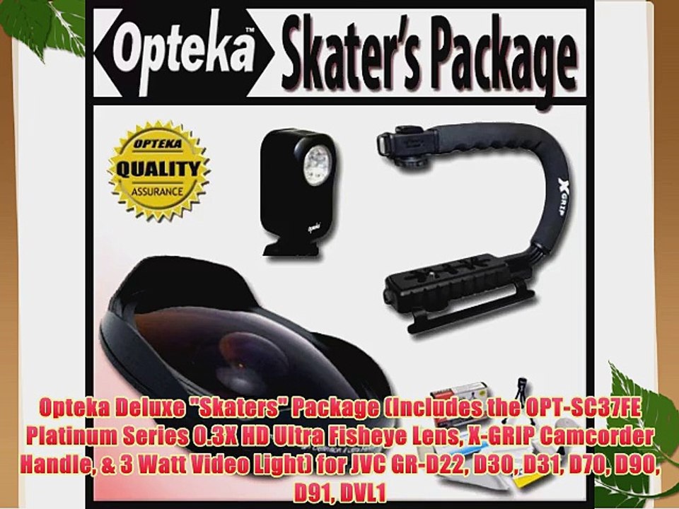 Opteka Deluxe Skaters Package (Includes the OPT-SC37FE Platinum Series 0.3X HD Ultra Fisheye
