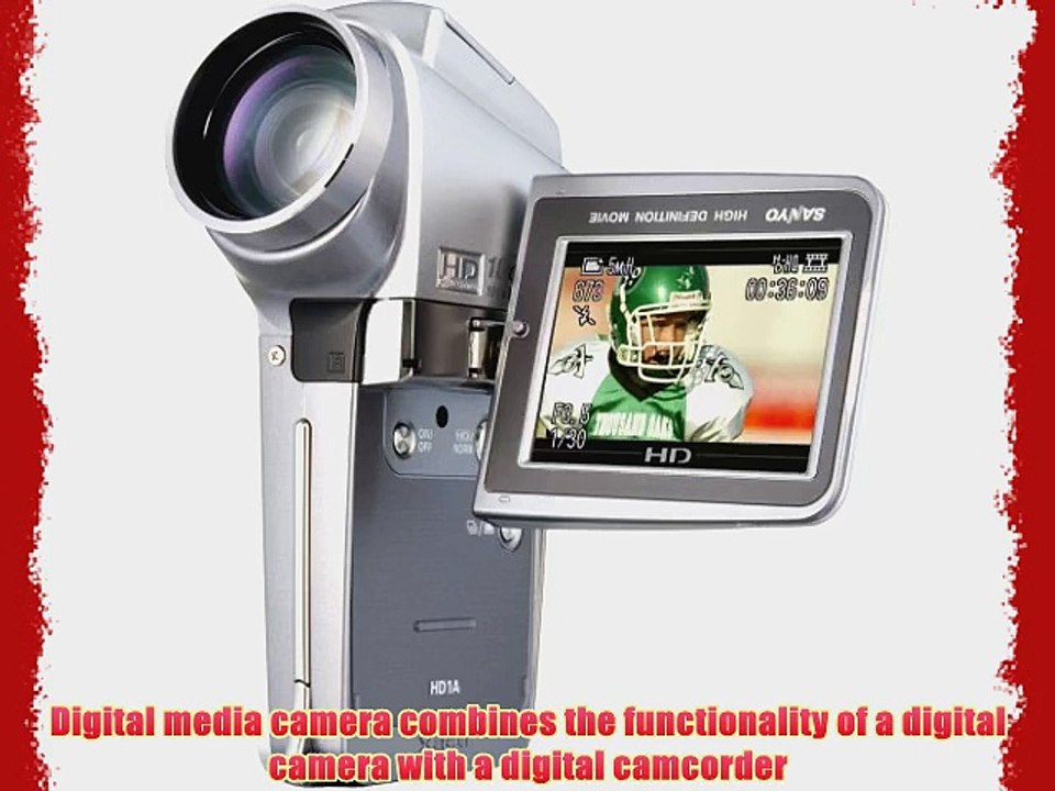 Sanyo Xacti HD1A 5.1MP MPEG4 High-Definition Camcorder with 10x Optical Zoom