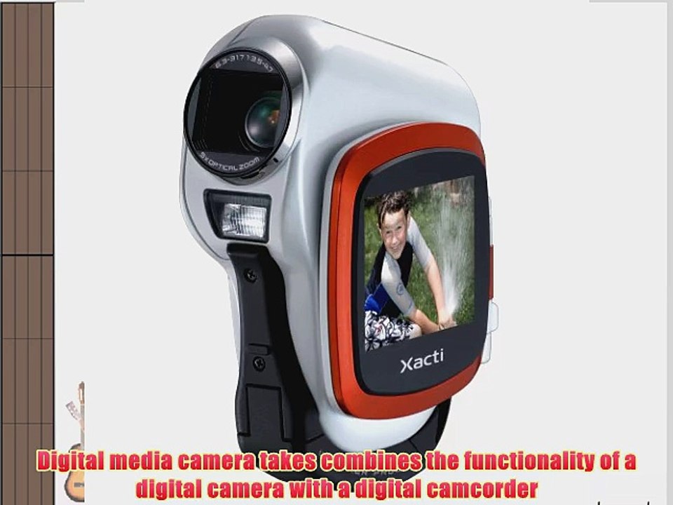 Sanyo Xacti VPC-CA6OR 6MP MPEG4 Weatherproof Digital Camcorder w/5x Optical Zoom