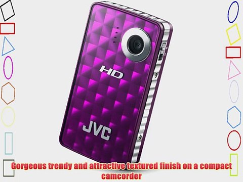 JVC PICSIO GC-FM1A HD Camcorder (Sparkling Purple)