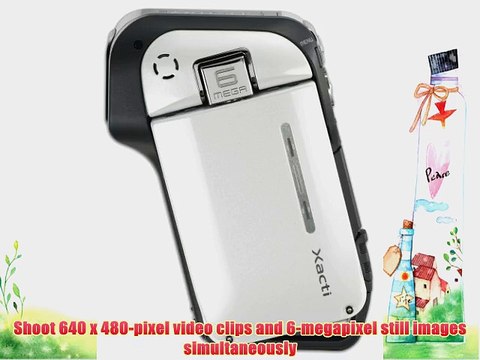 Sanyo Xacti VPC-E1 6MP Waterproof MPEG4 Camcorder with 5x Optical Zoom (White)