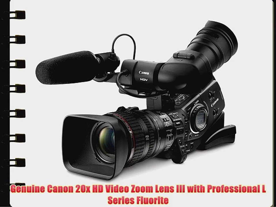 Canon XL-H1S 3CCD HDV High Definition Professional Camcorder with 20x HD Video Zoom Lens III