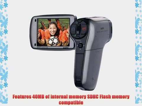 Sanyo Xacti VPC-CG9 9MP Flash Memory Camcorder with 5x Optical Zoom (Silver)
