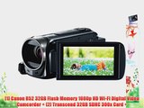 Canon Vixia HF R52 32GB 1080p HD Wi-Fi Digital Video Camcorder with 32GB Card   Battery