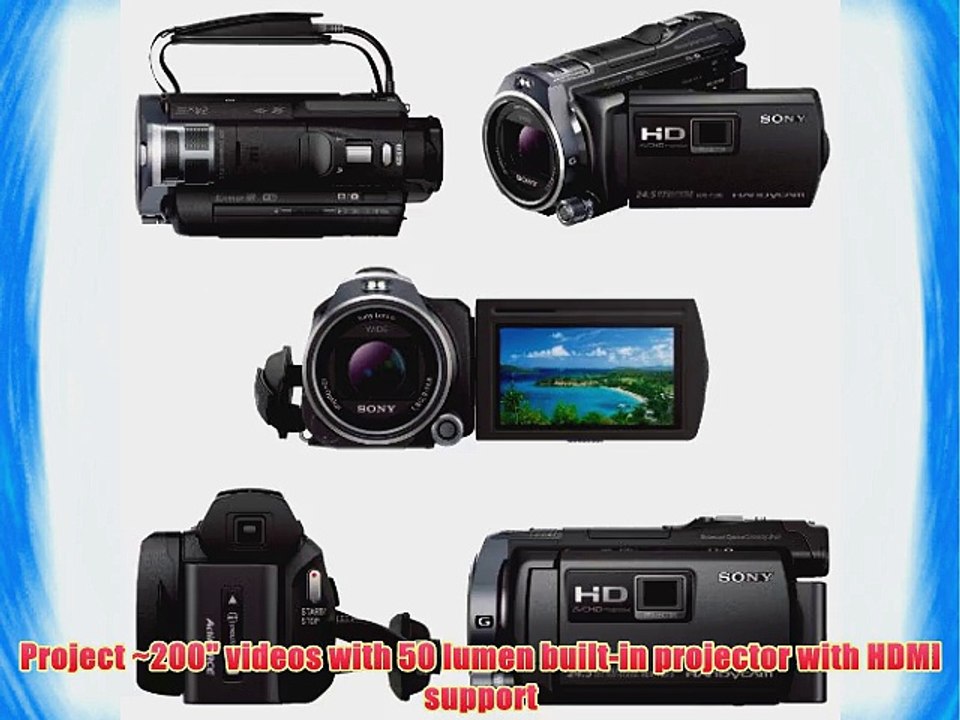 Sony HDR-PJ810/B HDRPJ810B Full HD 60p/24p Camcorder w/ advanced Manual Controls   Sony 32GB