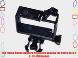The Frame Mount Standard Protective Housing For GoPro Hero 3 3  Fit LCD Bacpac