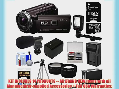 Sony Handycam HDR-PJ540 32GB 1080p HD Video Camera Camcorder with Projector with 64GB Card