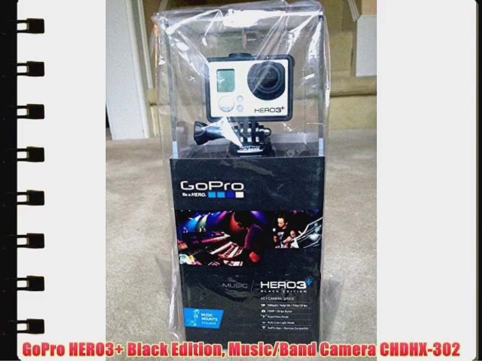 GoPro HERO3  Black Edition Music/Band Camera CHDHX-302