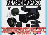 Panasonic AG-AC90 AVCCAM Handheld Camcorder   64GB SDHC Class 10 Memory Card   49mm Wide Angle