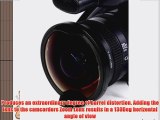 Opteka Titanium Series 62mm 0.3X HD Ultra Fisheye Lens for Sony HDR-FX7 HVR-V1U and HVR-V1N