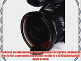 Opteka Titanium Series 52mm 0.3X HD Ultra Fisheye Lens for Sony DCR-TRV900 DCR-VX1000 DSR-200