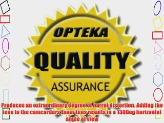 Opteka Platinum Series 0.3X HD Ultra Fisheye Lens for Sony DCR-SR37 SR38 SR40 SR42 SR45 SR46