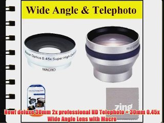 30mm 2X Telephoto Lens   30mm 0.45x Wide Angle Lens with Macro for DCR-SR68 80GB Hard Disk