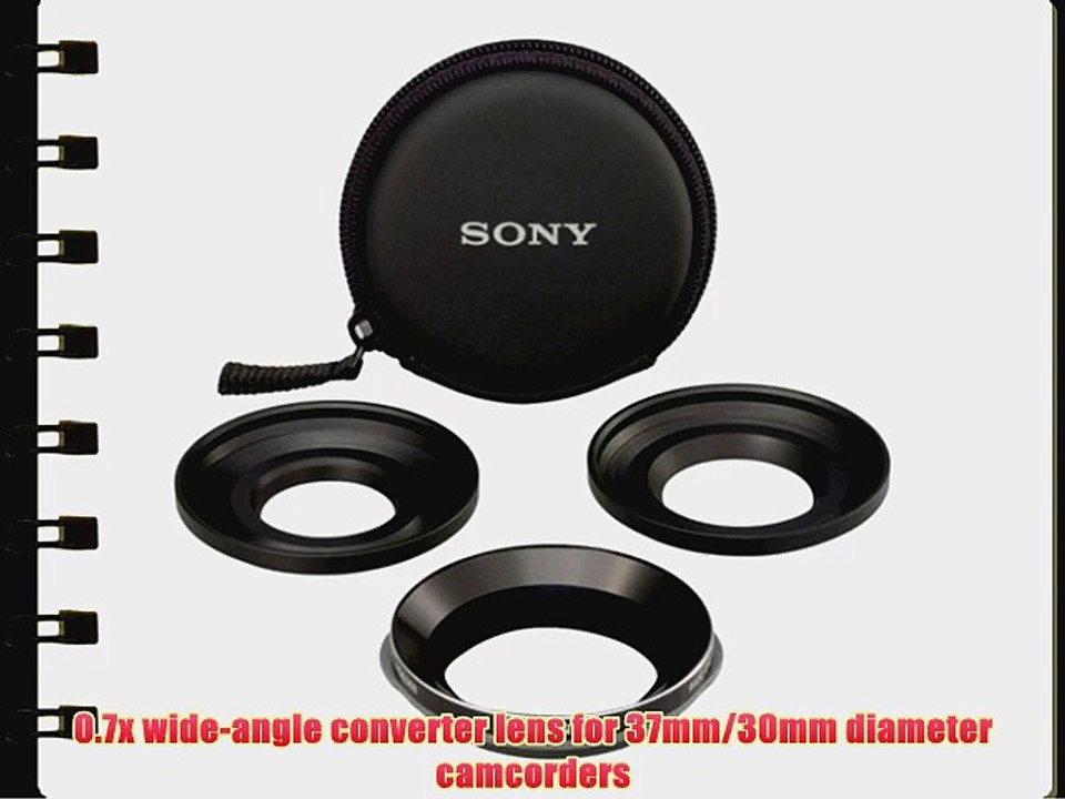 Sony VCLHGE08B Wide-End Conversion Lens for 37mm/30mm Camcorders