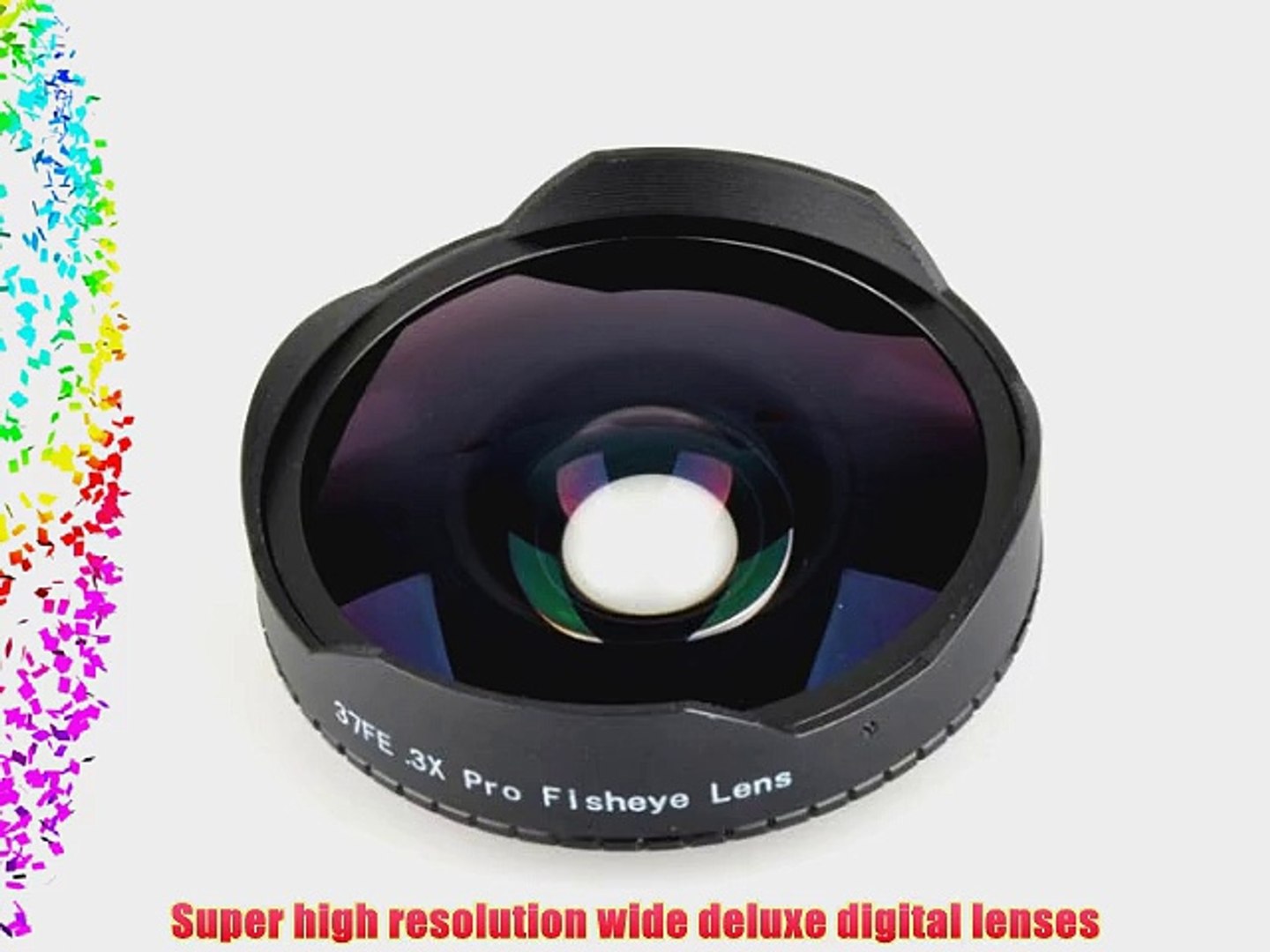 NEEWER? Black 0.3X Baby Death 37mm Video Ultra Digital Camera Fisheye Lens  for Camcorders - video Dailymotion