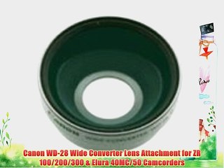Canon WD-28 Wide Converter Lens Attachment for ZR 100/200/300