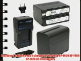 Wasabi Power Battery (2-Pack) and Charger for Sony NP-F975 NP-F970 NP-F960 NP-F950 and Sony
