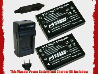 Wasabi Power Battery (2-Pack) and Charger for Drift DSTBAT Standard Battery and Drift HD HD170