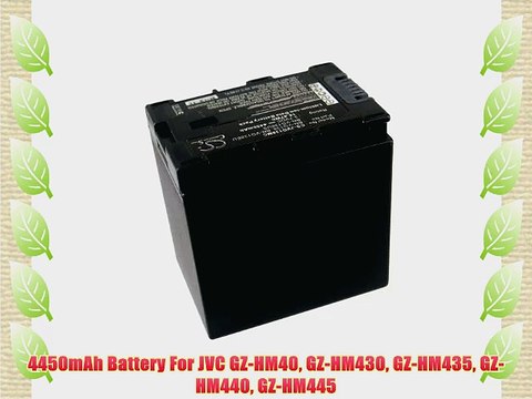 4450mAh Battery For JVC GZ-HM40 GZ-HM430 GZ-HM435 GZ-HM440 GZ-HM445
