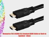 Monoprice 75ft 26AWG CL2 Standard HDMI Cable w/ Built-in Equalizer - Black