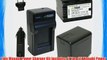 Wasabi Power Battery (2-Pack) and Charger Kit for Panasonic VW-VBK360 and Panasonic HC-V10