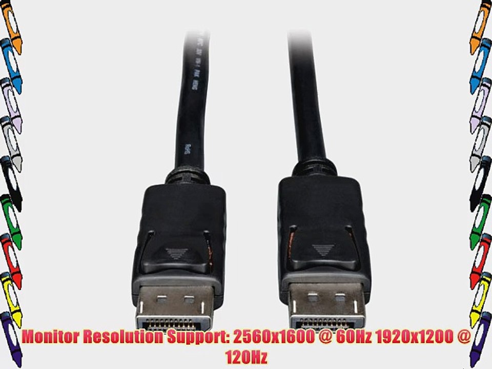 Tripp Lite DisplayPort Cable with Latches (M/M) 50-ft.(P580-050)