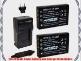 Wasabi Power Battery (2-Pack) and Charger for Toshiba PX1657 PA3791U and Toshiba Camileo H30