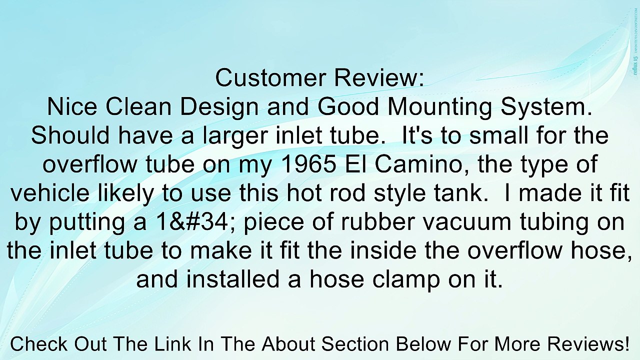 Mr. Gasket 9133 3" x 10" Stainless Steel Overflow Tank Review