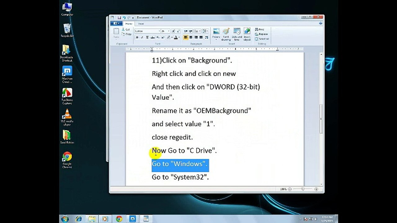 How to Change Window 7 Log on Background Step by Step