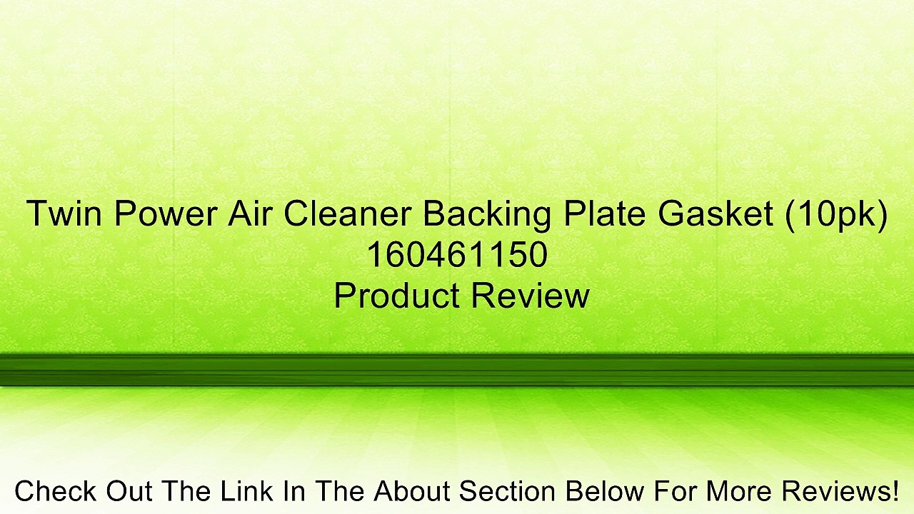 Twin Power Air Cleaner Backing Plate Gasket (10pk) 160461150 Review