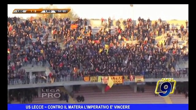 U.S. LECCE | Contro il Matera l'imperativo è vincere
