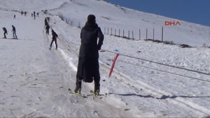 Şanlıurfa - Karacadağ'da Kayak Sezonu Açıldı