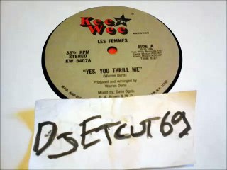 LES FEMMES -"YES, YOU THRILL ME"(RIP ETCUT)KEE WEE REC 84