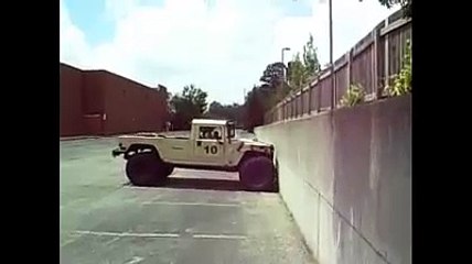 Humvee Climbing Vertical Wall 1