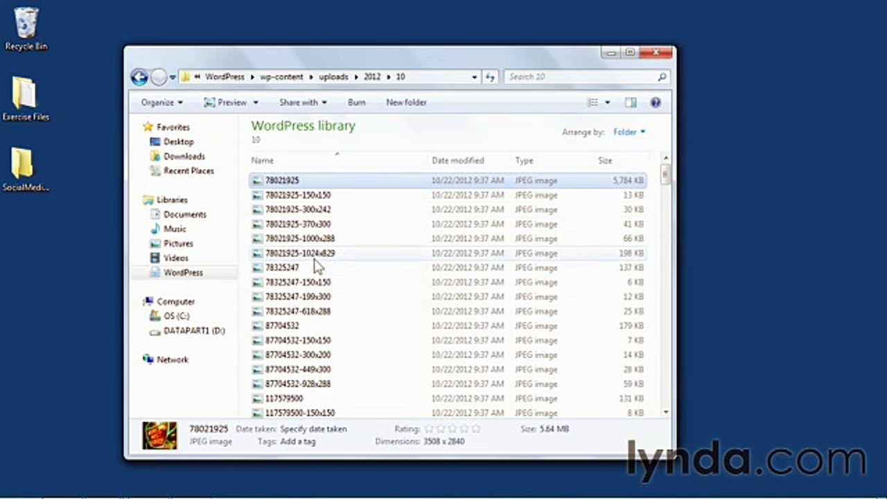 WordPress 3 Building Child Themes lecture 31 featimages