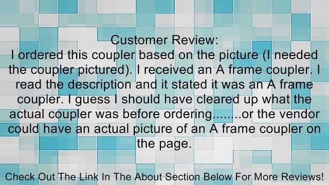 Husky 87080 10,000 lbs. 2 5/16 A-Frame Coupler Review