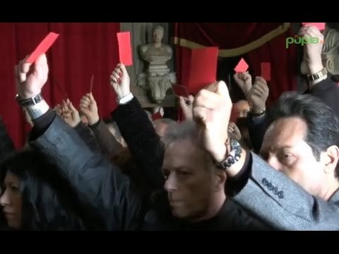 Napoli - Anno giudiziario inaugurato tra le contestazioni (24.01.15)