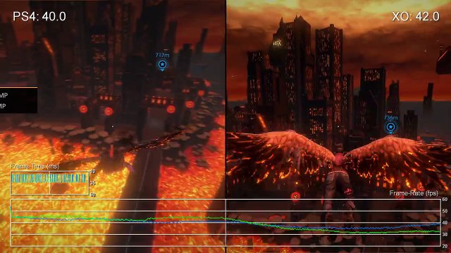 Saints Row 4 Re-Elected - PS4 vs Xbox One Frame-Rate Test