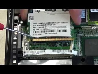 Noutbukda şəbəkə kartı WLAN Mini PCI  dəyişdirilməsi.