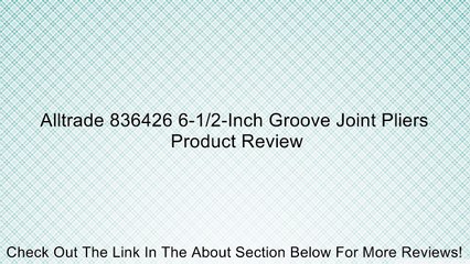 Alltrade 836426 6-1/2-Inch Groove Joint Pliers Review