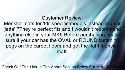 OEM VW Jetta Golf TDI Monster All Weather Floor Mats Review