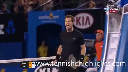 Andy Murray vs Grigor Dimitrov australian open 2015 highlights HD -- 25-1-2015