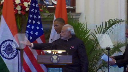 A New Delhi, Obama et Modi affichent leur "amitié"