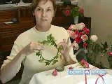 How to Make Flower Arrangements for Weddings - Making A Floral Head Wreath For A Wedding - Part 2