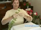 How to Make Flower Arrangements for Weddings - Making A Floral Head Wreath For A Wedding - Part 1