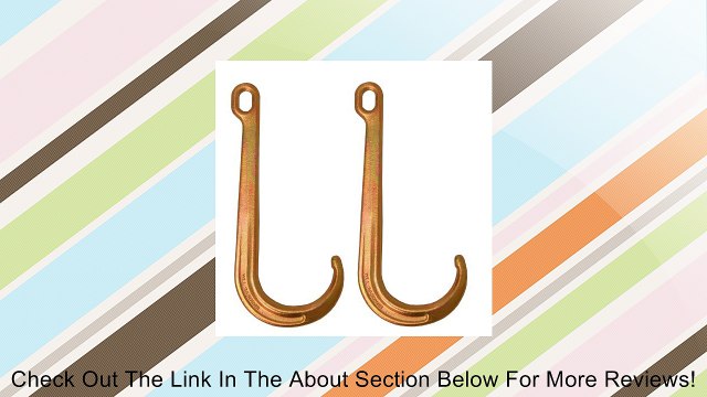 2 15 Heavy Duty J Hooks Towing, Wrecker, Roll Back Car Carrier Hooks Review